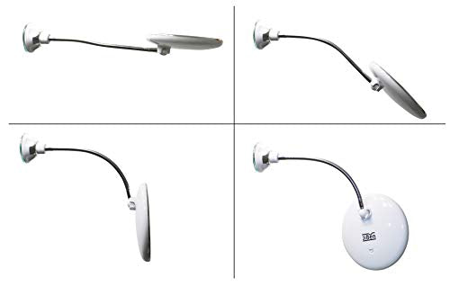 JiBen 10X Magnifying Makeup Mirror with LED Light & Gooseneck