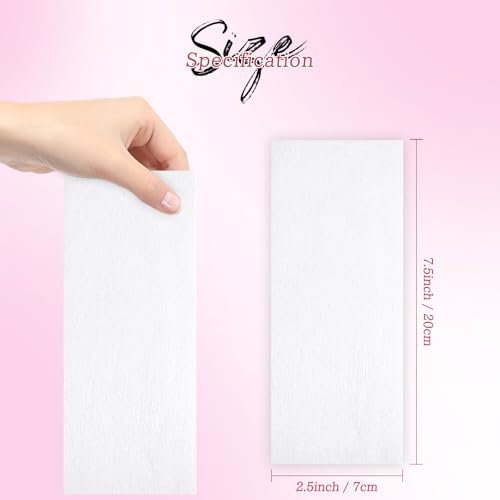 150 Pcs Wax Strips for Hair Removal 2.5'' x 7.5'' Non Woven Body and Facial Wax Strips Paper, Beauty Waxing Strip for Leg Face Chest Back and Bikini (150 Pcs)