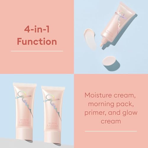 MISSHA Glow Skin Balm 0.68 fl oz/ 20ml, 4-in-1 Primer, Moisturizing Cream, Morning Pack, Luminizing Cream for a Flawless Natural Glow, Glass Skin
