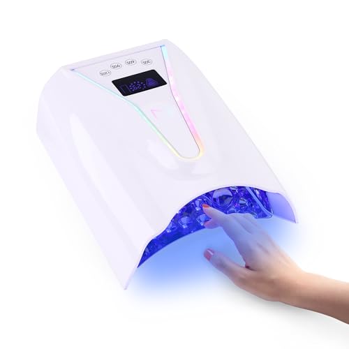 128W UV Nail Lamp - Fast Curing LED Light for Gel Nails