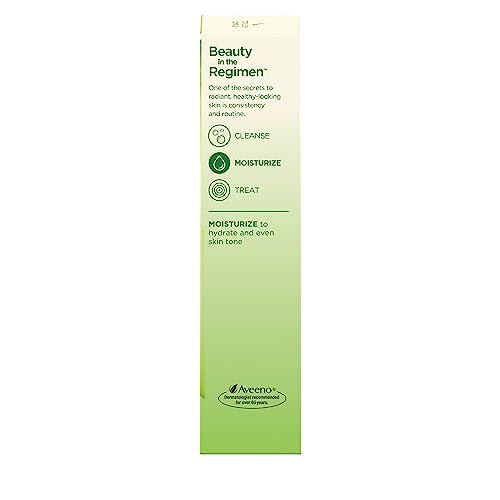 Aveeno Positively Radiant Sheer Daily Moisturizing Lotion for Dry Skin with Total Soy Complex and SPF 30 Sunscreen, Oil-Free and Non-Comedogenic, 2.5 fl. oz