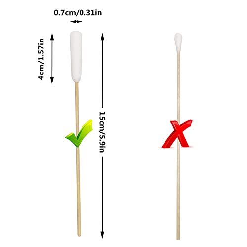 Pet Ear Cleaning Cotton Swabs - 100pcs, 6 Inch