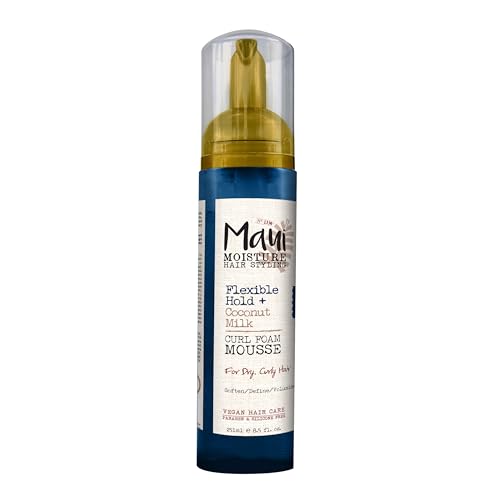 Maui Moisture Curl Foam Mousse with Coconut Milk & Aloe Vera, 8.5oz