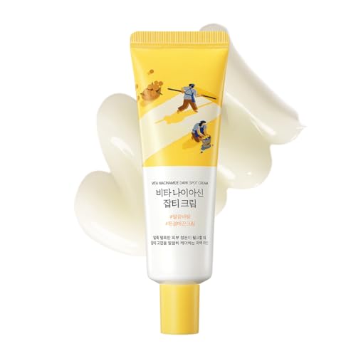 ROUND LAB Vita Niacinamide Dark Spot Cream 1.69 Fl Oz, Tone Clarity Moisturizer with Tranexamic Acid, and Vitamin Complex for Dark Spot Care, Uneven Skin Texture, and Skin Radiance, Korean Skincare