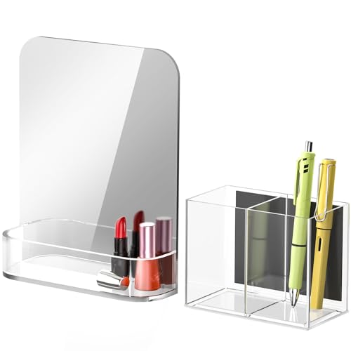 Magnetic Locker Organizer Kit with Mirror & Pen Holder