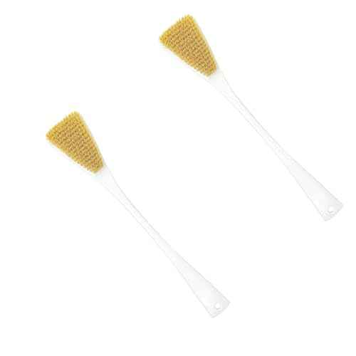 Fuller Brush Exfoliator & Scrub Body Brush - 16-inch Contoured Handle with Polyester Bristles - an All-Over Reach Including Back, Neck, Shoulders & Feet - Soft, Durable & Gentle on Your Skin (2-Pack)