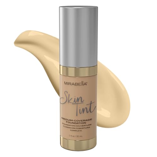Mirabella Skin Tint Creme Foundation - Oil-Free, Buildable Coverage with Hyaluronic Acid