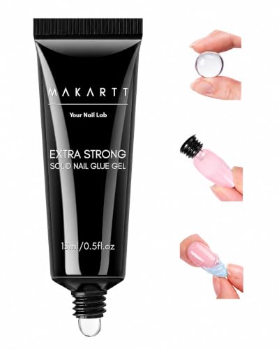 Makartt Solid Nail Glue Gel for Press On Nails - 15ML