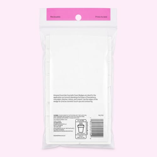 Cosmetic Foam Wedges 32 Pack - Makeup Blending Tools for Foundation & Concealer - Latex-Free