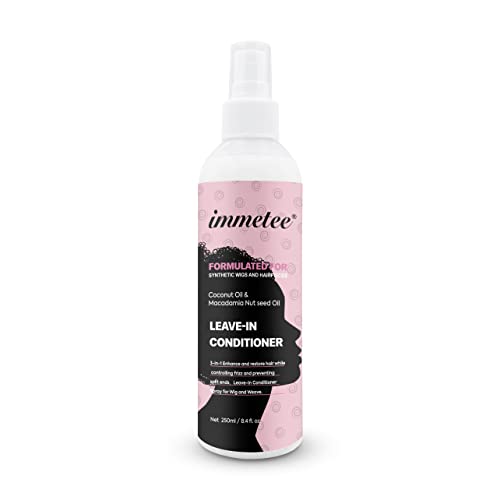 immetee Wig Spray, Hair Conditioner Spray for Wig, Weave & Braid, 8.4 Fl Oz (Formulated for Natural Wigs)