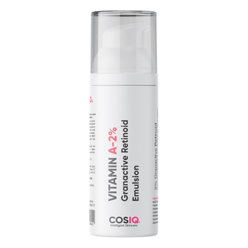 Cos-IQ Vitamin A-2% Granactive Retinoid Emulsion 30ml | Vit-A Anti Ageing for Wrinkles, Fine Lines & Acne | For Women & Men