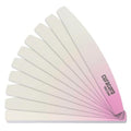 Curacoro 10Pcs Half-Moon Nail File Dual-Sided 180/240 Grit