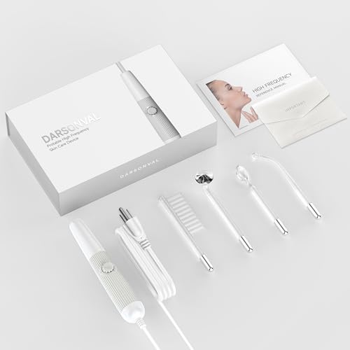 DARSONVAL High Frequency Facial Wand with 4 Tubes