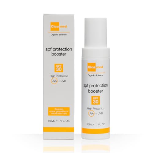 Cicamed Organic Science SPF Booster 30+ Facial Protection UVA/UVB, Anti Pollution Anti-Aging Sunscreen