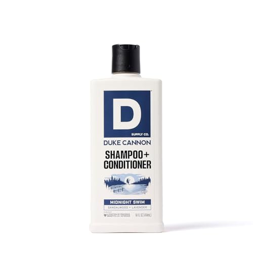 Duke Cannon Midnight Swim 2-in-1 Shampoo & Conditioner for Men, 14 fl oz