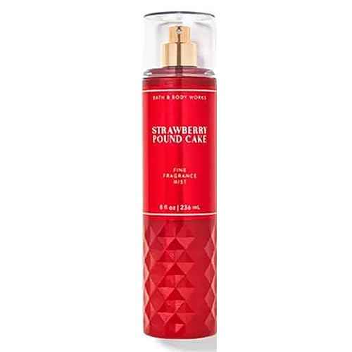 Bath & Body Works Fine Fragrance Body Spray Mist 8 fl oz / 236 mL (Strawberry Pound Cake) Packaging Varies