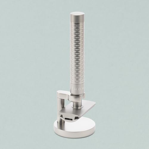 M?HLE Single Holder for Classic Safety Razors - For ROCCA and COMPANION Razors - Matt Chrome Shaving Stand