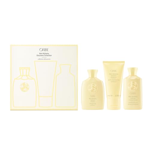 Oribe Hair Alchemy Discovery Set | Travel-Size Haircare Set with Hair Alchemy Shampoo, Conditioner, and Fortifying Treatment Serum | Strengthens Weak, Fragile, or Breakage-Prone Hair