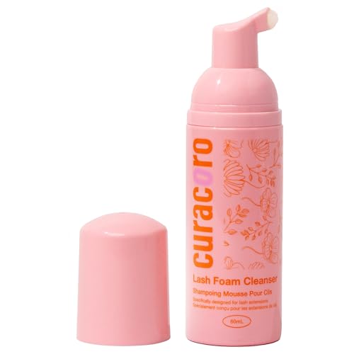 CURACORO Lash Extension Cleanser 60ML - Gentle Foam Shampoo