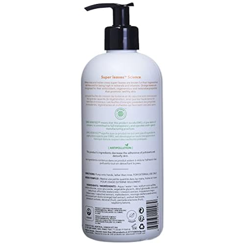 Bundle of ATTITUDE Liquid Hand Soap, EWG Verified, Plant and Mineral-Based, Vegan Personal Care Products, Orange Leaves, 16 Fl Oz + Bulk Refill, 67.6 Fl Oz