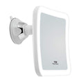 JiBen 5" White 10X Magnifying LED Lighted Makeup Mirror with Suction, 360° Rotation