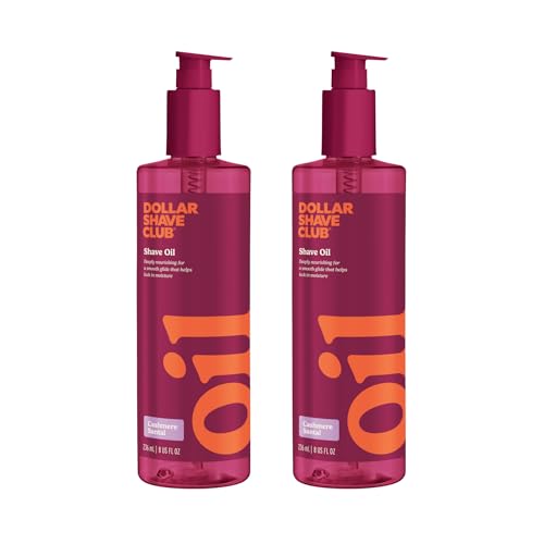 Women’s Shave Oil 8oz - Hydrating Pre-Shave Aid with Cashmere Santal Scent (2 Pack)