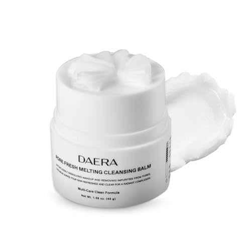 DAERA Pore Fresh Melting Cleansing Balm, Pore Purifying Makeup Remover & Blackhead Care, Gentle Oil-to-Milk Cleanser for All Skin Types, Infused with Heartleaf, Mugwort & Centella (45g, 1.58 fl oz)
