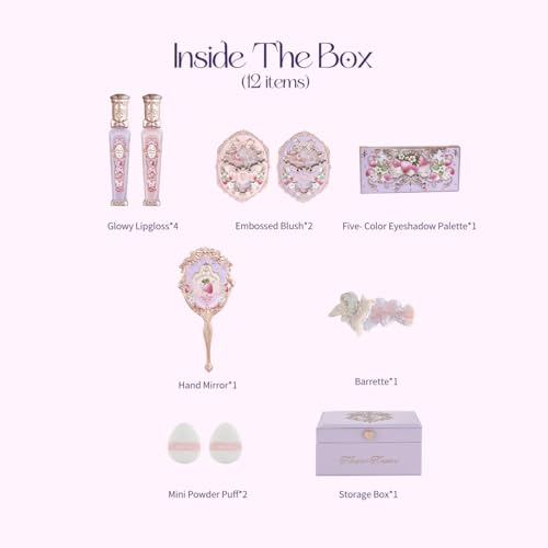 Flower Knows Violet Strawberry Rococo 12-Piece Makeup Gift Set