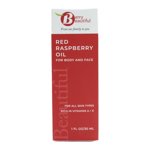 Berry Beautiful Pure Red Raspberry Seed Oil ? 1 fl oz | Cold-Pressed, Unrefined, Extra Virgin | Grown and Pressed in Washington State