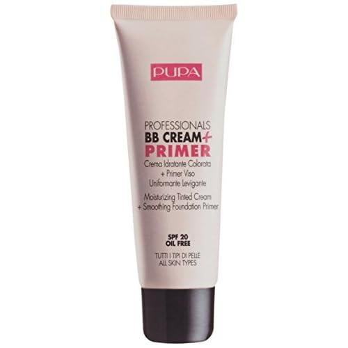 Pupa Milano Professionals BB Cream and SPF 20 Primer for Women, No. 001/Nude, 1.69 Ounce (Pack of 2)