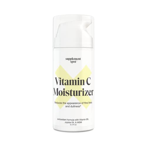 Antioxidant C Moisturizer - Revitalizing Vitamin Lotion w/Vitamin E Oil & Jojoba Oil ? Vitamin Face Moisturizer For Fine Lines & Wrinkles - Suitable For All Skin Types