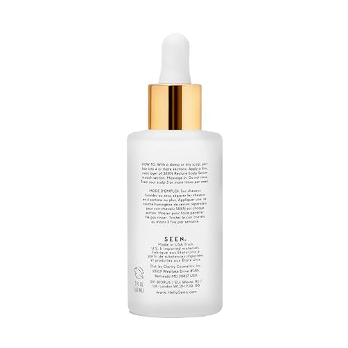SEEN Fragrance-Free Scalp Serum for Sensitive & Eczema-Prone Skin – Hydrating & Reduces Flakes