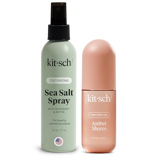 Kitsch Sea Salt Spray & Hair Perfume Set - Amber Shores Texturizing Spray