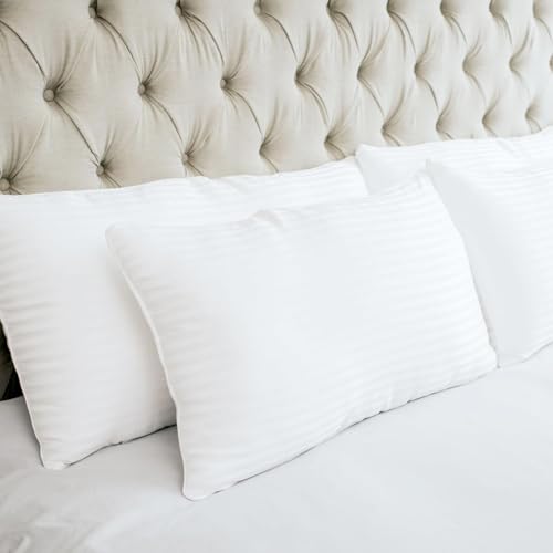 Houseify Queen Down Alternative Pillows Set of 2 - Hypoallergenic & Breathable