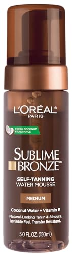 L'Oreal Paris Sublime Bronze Self-Tanning Water Mousse, 5 oz