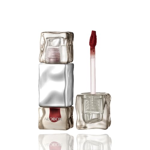 ALOBON Cream Lip Gloss Lipstick, Long-Lasting Color Development Cranberry Red Anti-Smudge Matte Lipstick (05 Cream peach color)