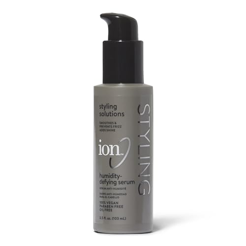 ion Humidity Defying Serum, ParabenFree, Vegan, AntiFrizz, Smoothing, OilFree, Thermal Heat Protectant