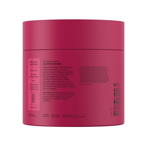 Eva NYC Therapy Session Deep Conditioning Hair Mask with Vegan Protein, Jojoba Oil + Argan Oil - Hydrate, Soften + Repair Hair Strength - Sulfate Free - Warm Vanilla Scent - 13.5 fl oz
