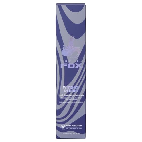 Arctic Fox Witches' Delight Purple Hair Dye Semi-Permanent 5.6 Fl Oz - Vibrant Color