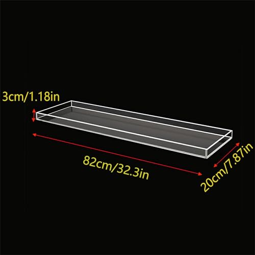 Clear Acrylic Bathtub Tray Table - Anti-Slip Bath Caddy