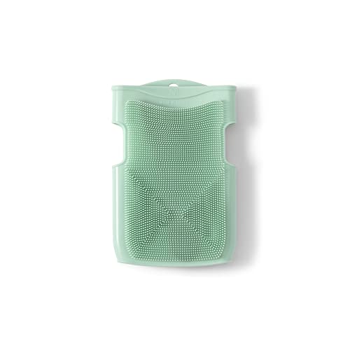 Innobaby Double Sided Silicone Massage Mitt Bath Scrubber Shower Brush & Scalp Massager/Mint