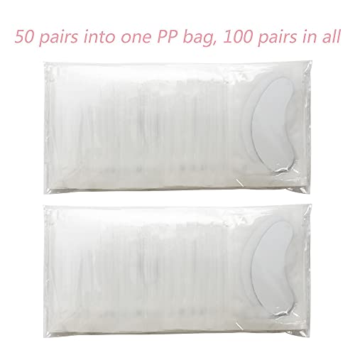 100 Pairs Under Eye Gel Patches for Eyelash Extensions