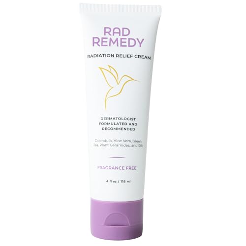 Rad Remedy Radiation Relief Cream | Dermatologist-Formulated | Calendula, Aloe Vera, Ceramides, & B-silk¢â | Relieves, Cools, Moisturizes & Restores Radiation Burns | Safe for Sensitive Skin 4.0 oz