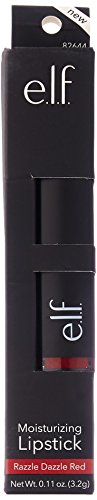 e.l.f. Moisturizing Lipstick, Vibrant Color & Luminous Shine, Razzle Dazzle, 0.11 Ounce