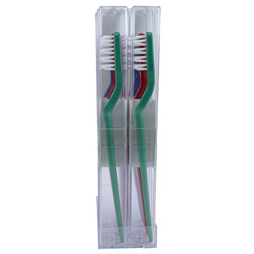 FUCHS Adult Record V Nylon Soft Toothbrush, 10 Count