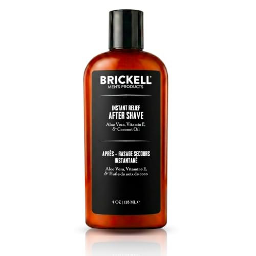 Brickell Men's Scented Aftershave Balm 4oz — Soothing, Hydrating Razor Burn Relief