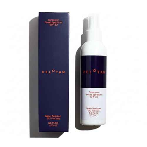 Pelotan Sports Sunscreen Spray SPF 30 (6 Fl Oz) - Lightweight, Sweat?Resistant Sun Protection for Cyclists & Runners ? Used by Pro Athletes ? For Sensitive Skin