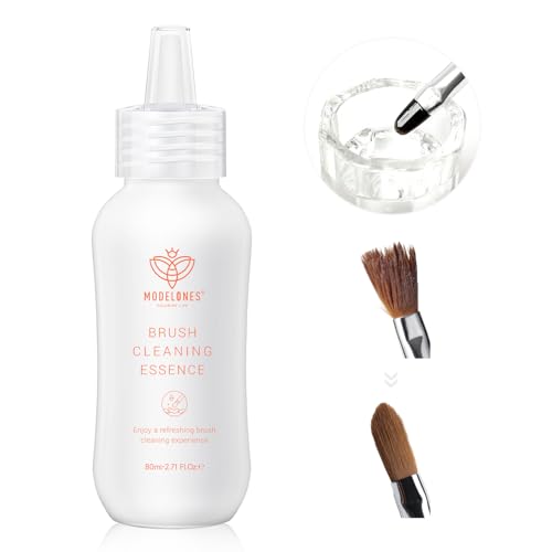 Modelones White Nail Art Brush Cleaner & Restorer 2.71 Fl Oz - B-White-1