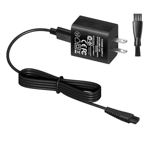 5V Trimmer Charger compatible with Hatteker RFC-588 RFC-598 RFC-690 RFC-692 RFC-696 RSCX-9598 RSCX-7568 Cordless Hair Trimmer Pro Hair Clippers Beard Trimmer & Electric Shaver Razor.