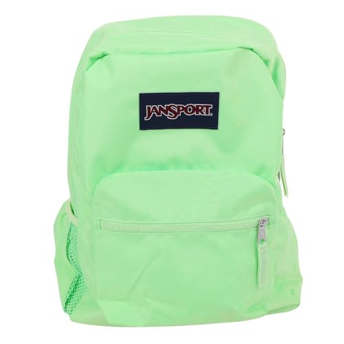 JanSport Cross Town Backpack 17" x 12.5" x 6" - Simple Bag for Everyone with 1 Main Compartment, Front Utility Pocket - Premium Class Accessories - Mint Chip